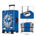 Earth Luggage Cover Washable Suitcase Protector Anti (Earth / M(24-26inch suitcase))