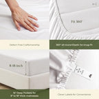 100% Egyptian Cotton Sheets California King Size (California King / 01 - White)