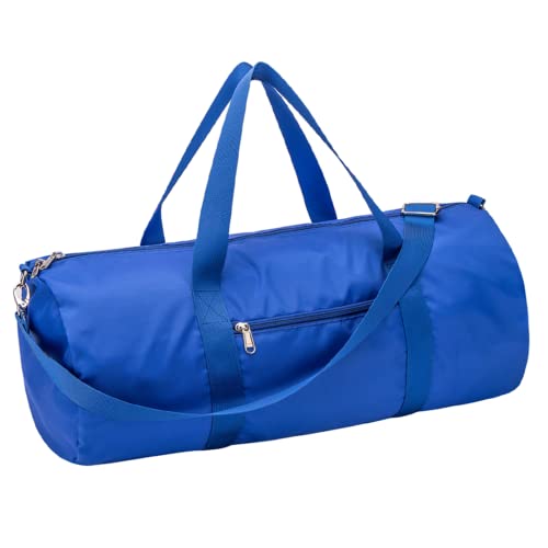Small Duffel Bag 20 Inches Foldable Lightweight Gym Bag with Inner Pocket for Travel Sports (20 Inches Blue / 20 INCHES)