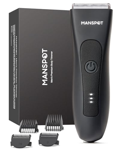 Manscape Groin & Body Hair Trimmer for Men (Black)