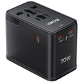 70W GaN Universal Travel Adapter (70W Black)