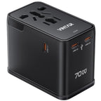 Universal Travel Adapter 70W GaN (70W Black1)