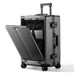 20 Inch Top Opening Zipperless PC Carry On Luggage (Grey / 20 inch)