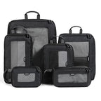 TripCozy Compression Packing Cubes (Dark Grey / Set of 6)
