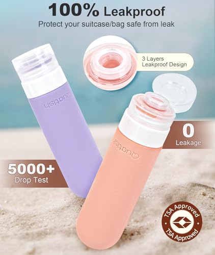 Travel Bottle for Toiletries 6 Pack (Periwinkle)