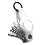 KeySmart Air AirTag Keychain FKM Silicone Key Holder (White)