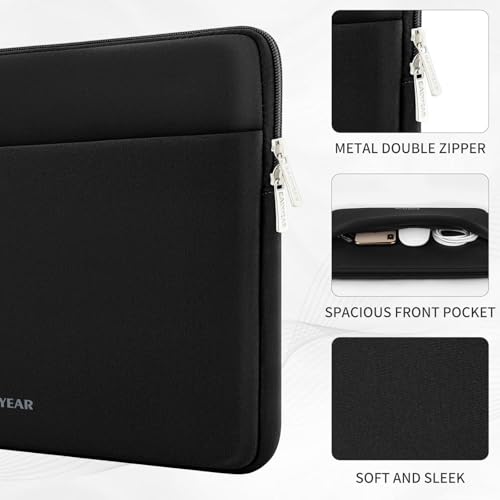 RAINYEAR Laptop Sleeve Case 11 (11-13 inch / Black)
