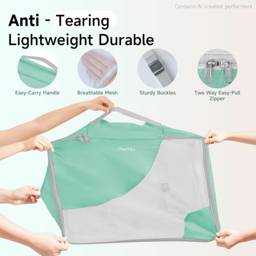 Packing Cubes for Travel (19 Light Teal)