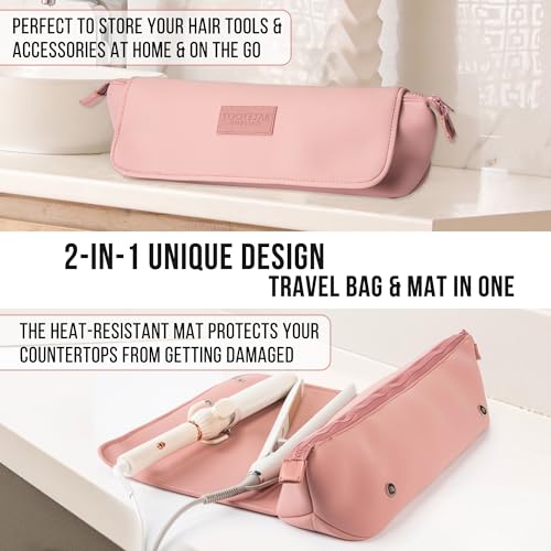 Hair Tools Travel Bag and Heat Resistant Mat 17" (Dune)