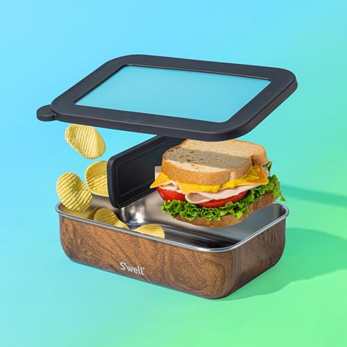 Stainless Steel Bento Box (Teakwood)
