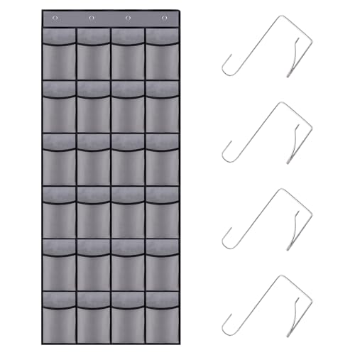 Over the Door Shoe Organizer (Grey / 58"x22")