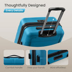 G Series Luggage set 3pcs (Sea Blue / 3-Piece Set (20/24/28in))