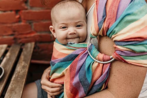 Hip Baby Ring Sling Baby Carrier (Summer Rainbow)