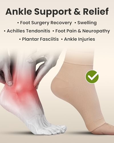 Ankle Compression Sleeve (Beige / 4XL)