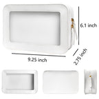 Clear Makeup Bag (WHITE)