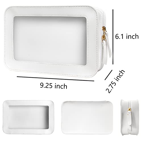 Clear Makeup Bag (WHITE)