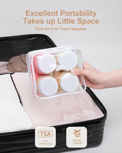Travel Size Toiletries 8 Pack (3oz bottle 3oz jar / Maple Leaf)