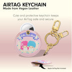 x Sanrio Keychain Case Compatible with Apple AirTag (Floral Twin Stars)