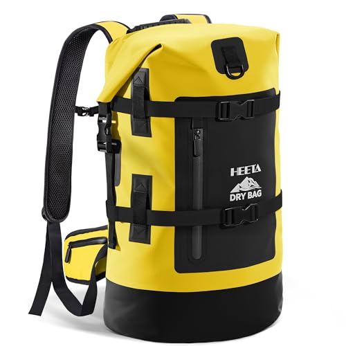 Dry Bags Waterproof Backpack 40L for Men & Women (Yellow / 40L)