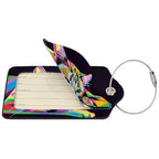 Cat Leather Luggage Tag with Stainless Steel Ring (2 PCS / Cat)