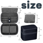 Watch Case for Men (Deep Blue / 2 watch)
