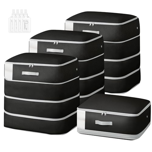Comforter Storage Bag (Black / 4 Pack)