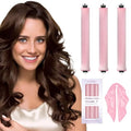 Heatless Hair Curler Overnight Curls (Pink)