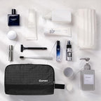 Travel Toiletry Bag for Men (Check Patten (Black))