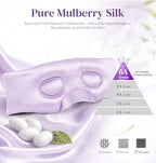 3D Silk Bluetooth Sleep Mask (Dark Purple)