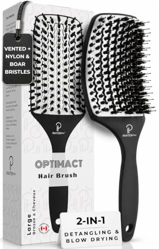 Curved Vented for Blow Drying (White / Large)