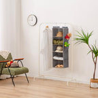Hanging Closet Organizer and Storage for Clothes (5-SHELF / Grey)