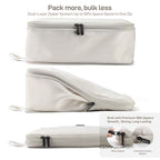 TripCozy Compression Packing Cubes (Beige / Set of 6)
