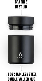 Nest 10 oz Mug, Stainless Steel, Double Walled, Vacuum Sealed & Integrates - Image 3