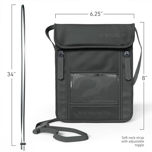 Travel Neck Wallet (One Size / Sleek Gray)