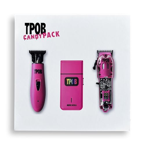 Slime 2 Barber Hair Clippers Trimmer Shaver Set for Men with Matte case and X Fade Blade (Pink)