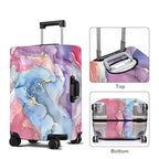 Pink Pattern Luggage Cover Washable Suitcase Protector Anti (Pink pattern / M(24-26inch suitcase))
