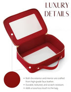 Clear Toiletry Bag 2 Pack (Red / Dual Elegance)