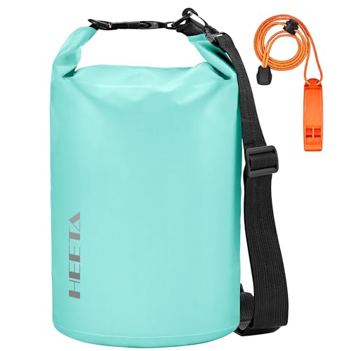Waterproof Dry Bag Backpack with Emergency Whistle (10L / Mint Green)