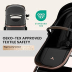 2-in-1 Convertible Baby Stroller for Newborn to Toddler (Copper)