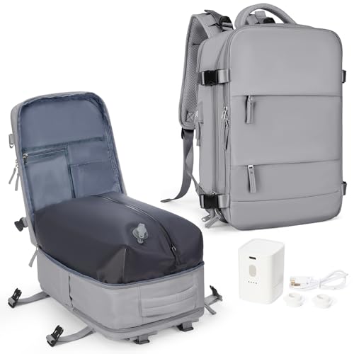 Vacuum Backpack Travel with Pump (A1-grey / 30 liters)
