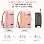 Large Travel Backpack For Women Men (45l / Pink)