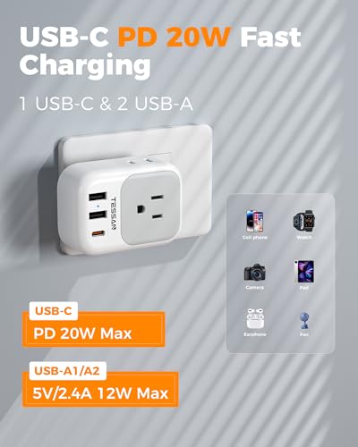 Italy Travel Plug Adapter (White grey-Type L)