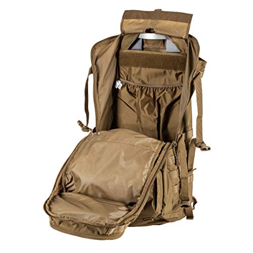Tactical Rush 100 Large Duty Deployment Backpack 60L Molle Bag (Black / Small-Medium)