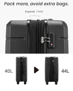 Expandable Hardshell Suitcase with TSA Lock (20 Inch / Blue)