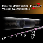 PURELURE Telescopic Fishing Rod Ultralight (Fuji Cast - 5'1'' - Ultralight - Moderate Fast)