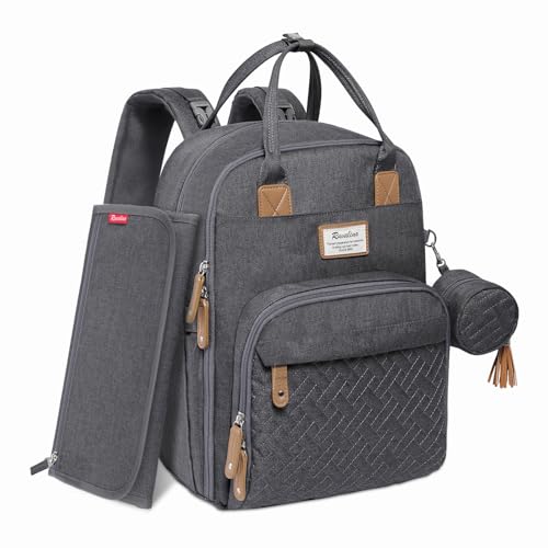 Diaper Bag Backpack (Stylish_dark Gray)