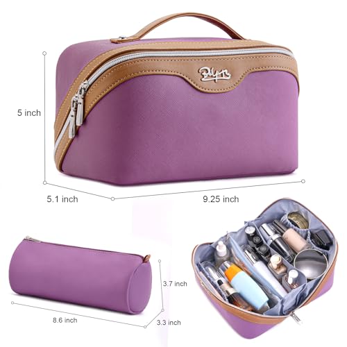 Travel Makeup Bag Organizer Cosmetic Bag (A-05-Purple)