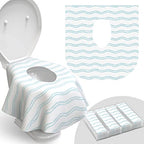 Disposable Toilet Seat Cover for Travel (Waves / 20 Count (Pack of 1))