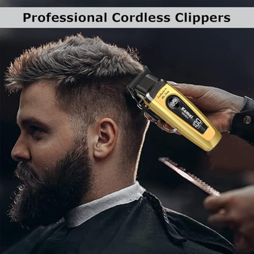 90 4 Professional Hair Clippers for Men 11500 RPM Barber Clippers (Gold)