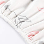 Stretch Fitted Bassinet Sheet Set BROLEX 2 Pack Cradle Sheets for Bassinet Pad (Pink White Arrow / 32x16 Inch)
